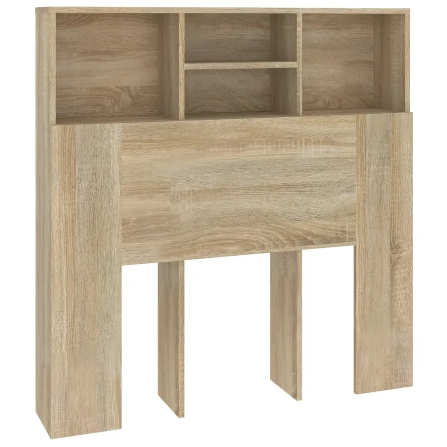 Armoire de tête de lit chêne sonoma 100x19x103,5 cm - 2
