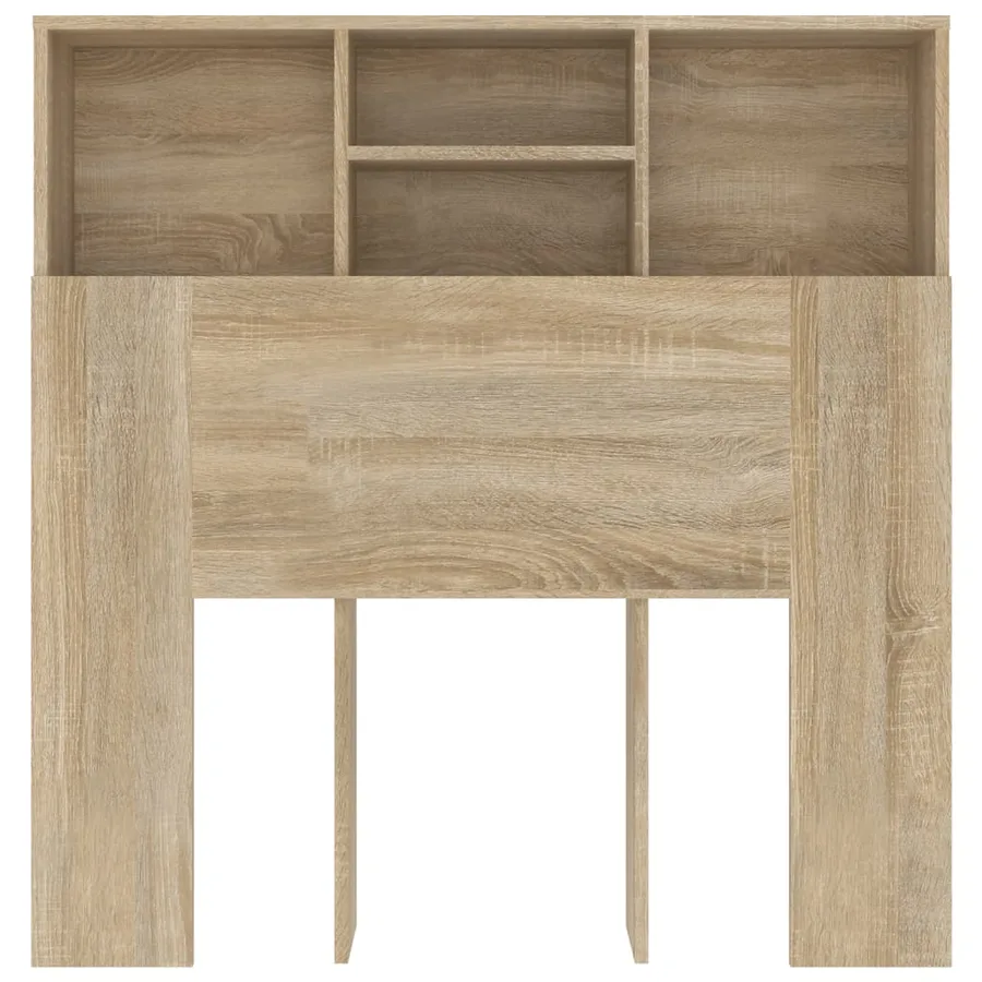 Armoire de tête de lit chêne sonoma 100x19x103,5 cm - 4