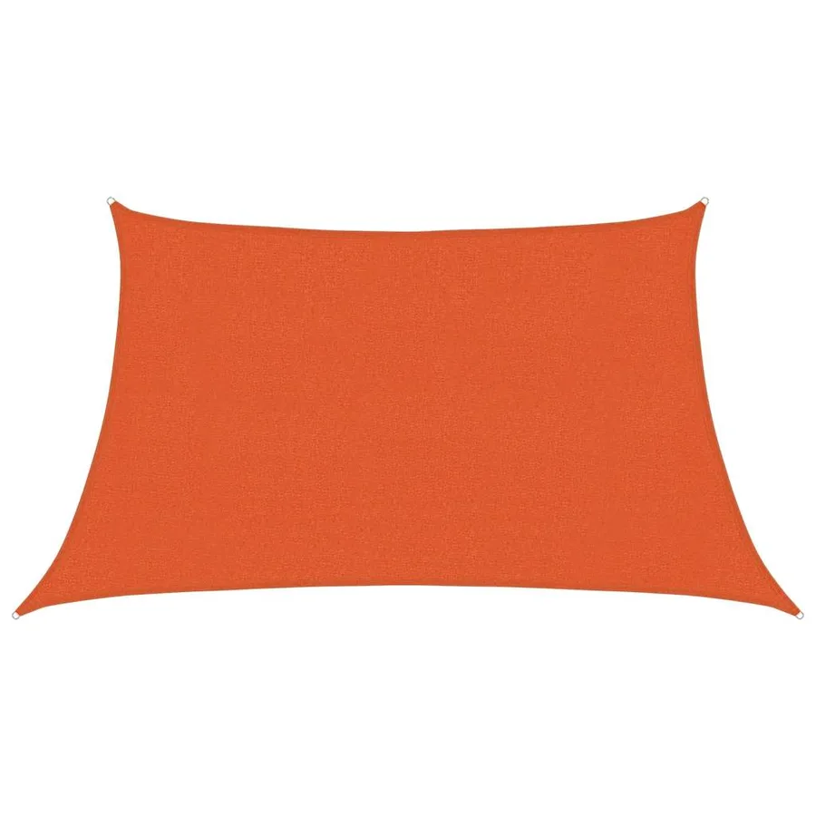 Voile d'ombrage 160 g/m² trapèze orange 3/4x2 m PEHD - 2