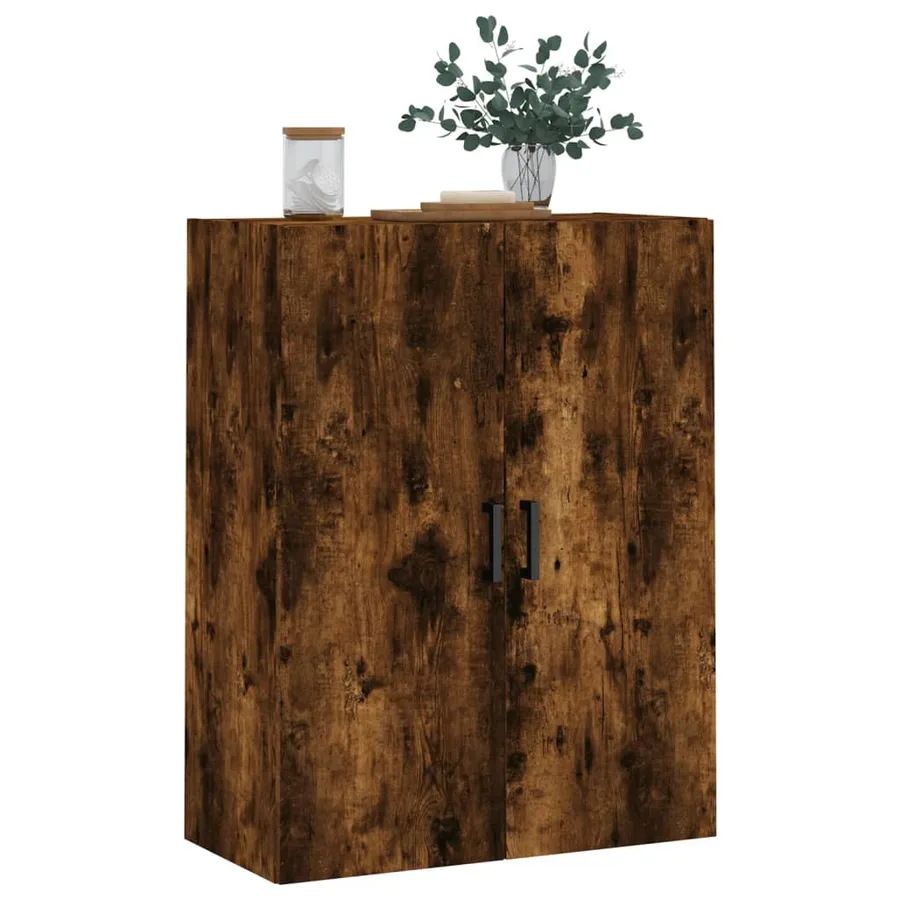 Armoire murale chêne fumé 69,5x34x90 cm - 4