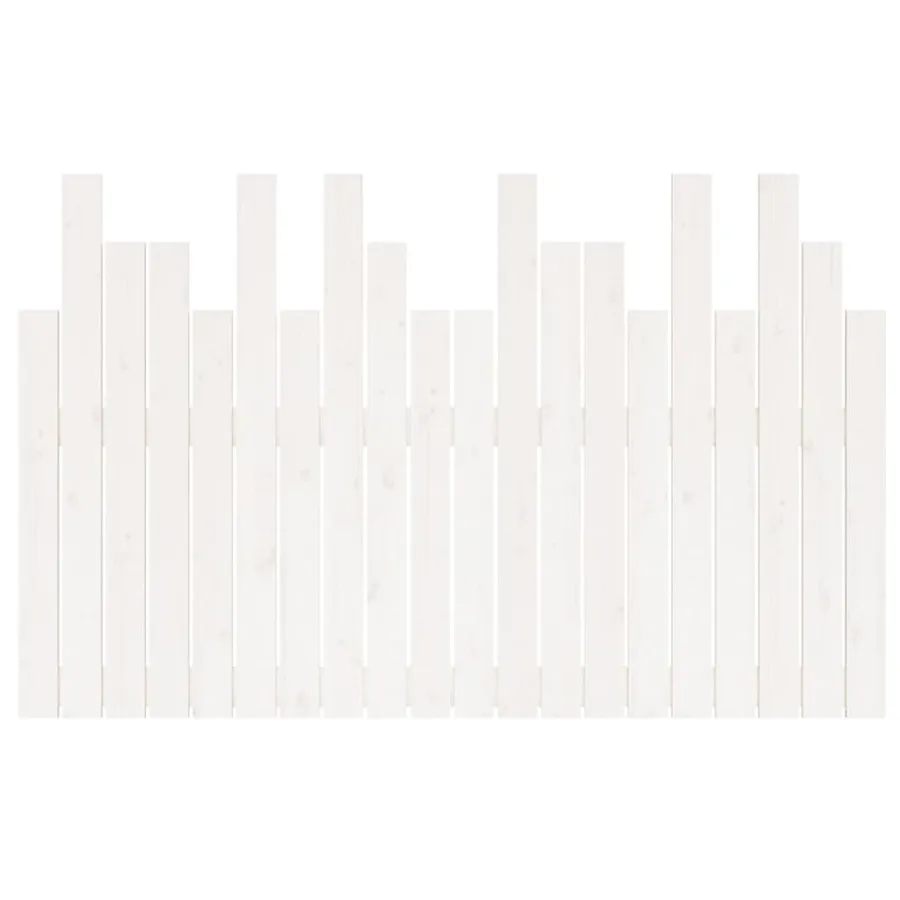 Tête de lit murale Blanc 127,5x3x80 cm Bois massif de pin - 5