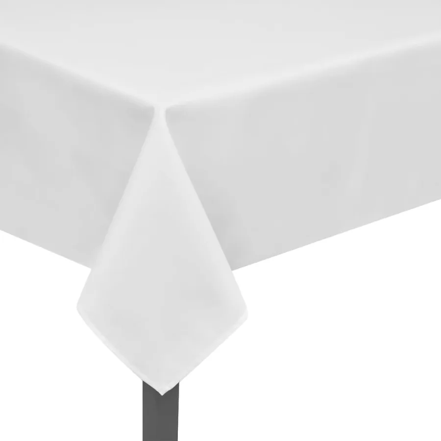 Nappes de table 5 pcs Blanc 130x130 cm - 2