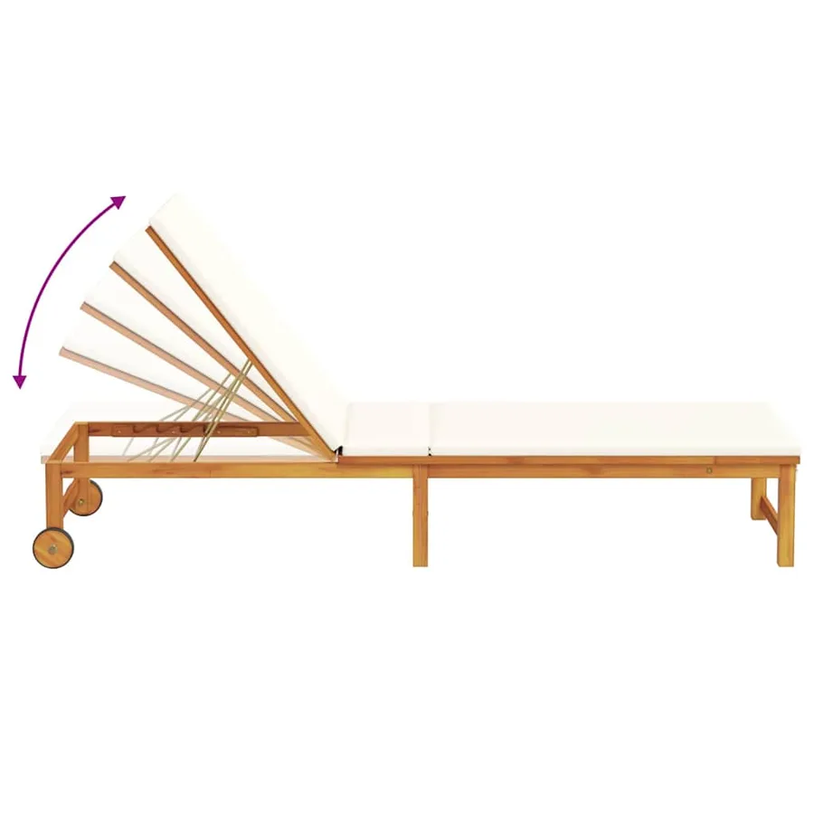 Transat 3 pcs Marron Bois d'Acacia Massif - 9