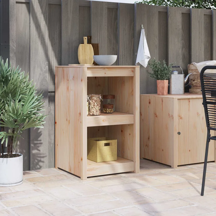 Armoire de cuisine MEPPEL Chêne brun 55 x 55 x 92 cm Pin massif