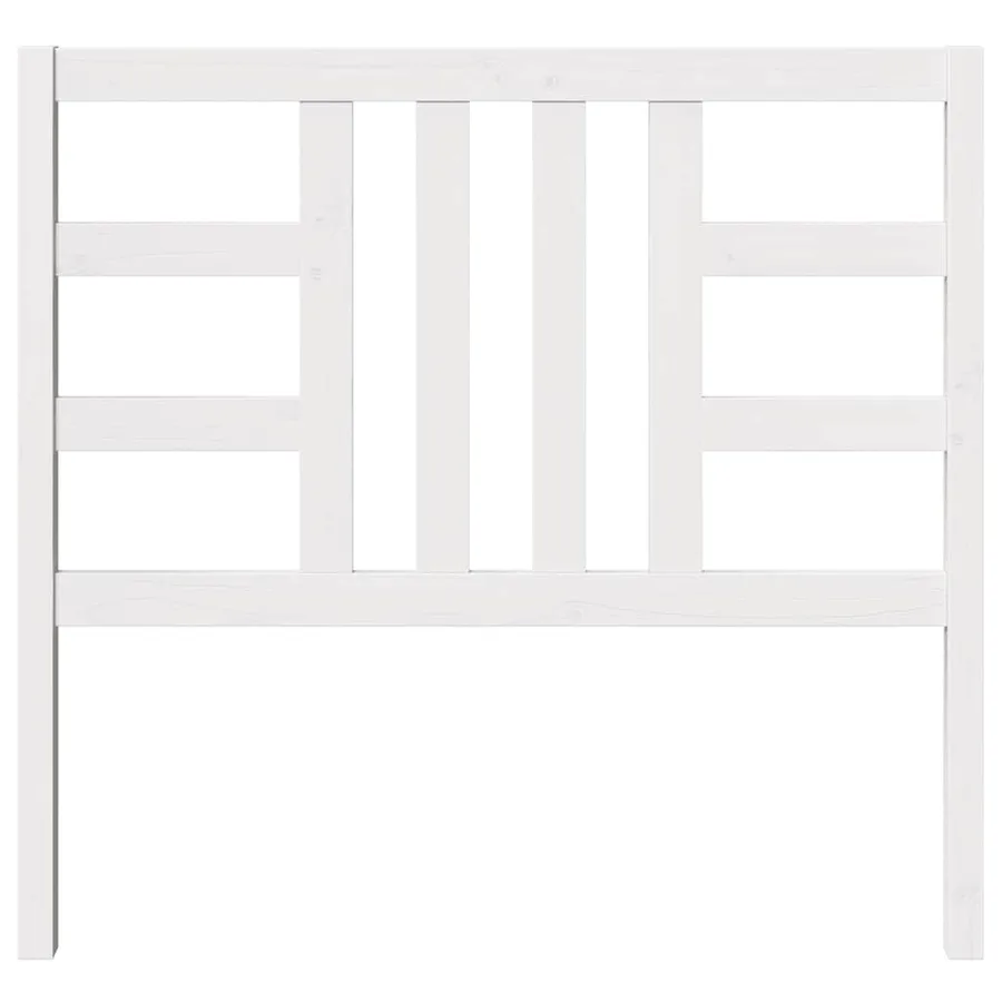 Tête de lit Blanc 106x4x100 cm Bois massif de pin - 4