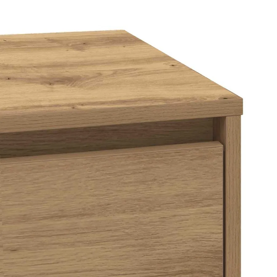 Cabinet de chevet 2 pc Chêne artisanal 39 x 34,5 x 50 cm - 11