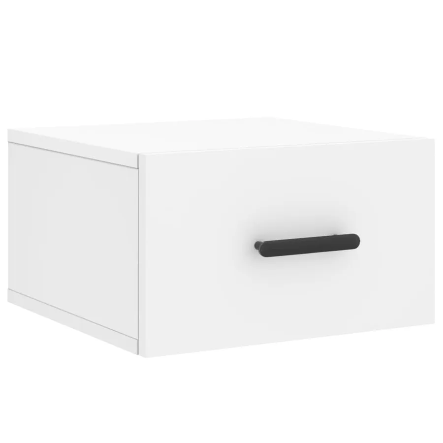 Tables de chevet murales 2 pcs blanc 35x35x20 cm - 5