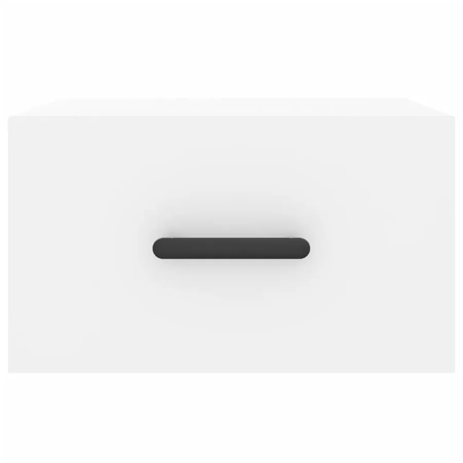 Tables de chevet murales 2 pcs blanc 35x35x20 cm - 6