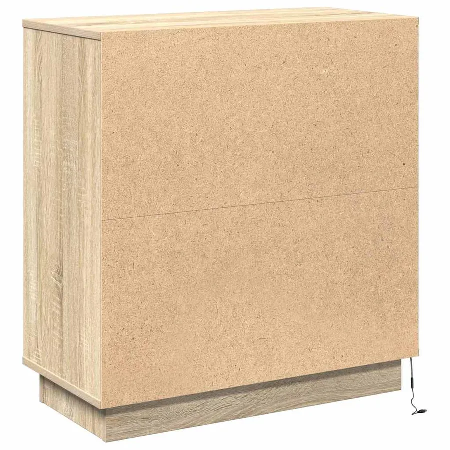 Buffet LED Chêne Sonoma 71 x 34,5 x 75 cm Bois d'ingénierie - 8