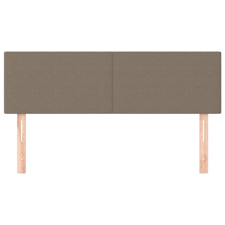Têtes de lit Taupe 144x5x78/88 cm Tissu - 3
