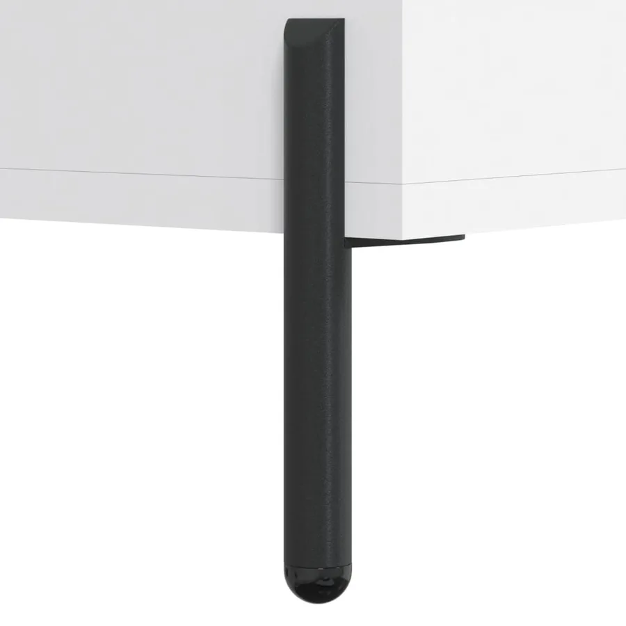 Buffet haut Blanc 34,5x34x180 cm Bois d'ingénierie - 11