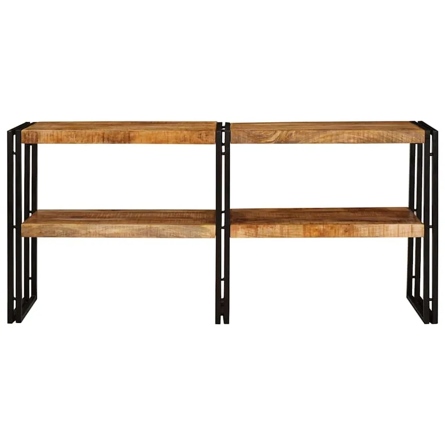 Table console Marron 160 x 33 x 75 cm Bois de mangue massif - 3