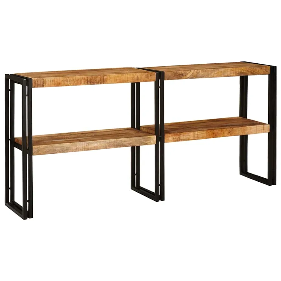 Table console Marron 160 x 33 x 75 cm Bois de mangue massif - 5