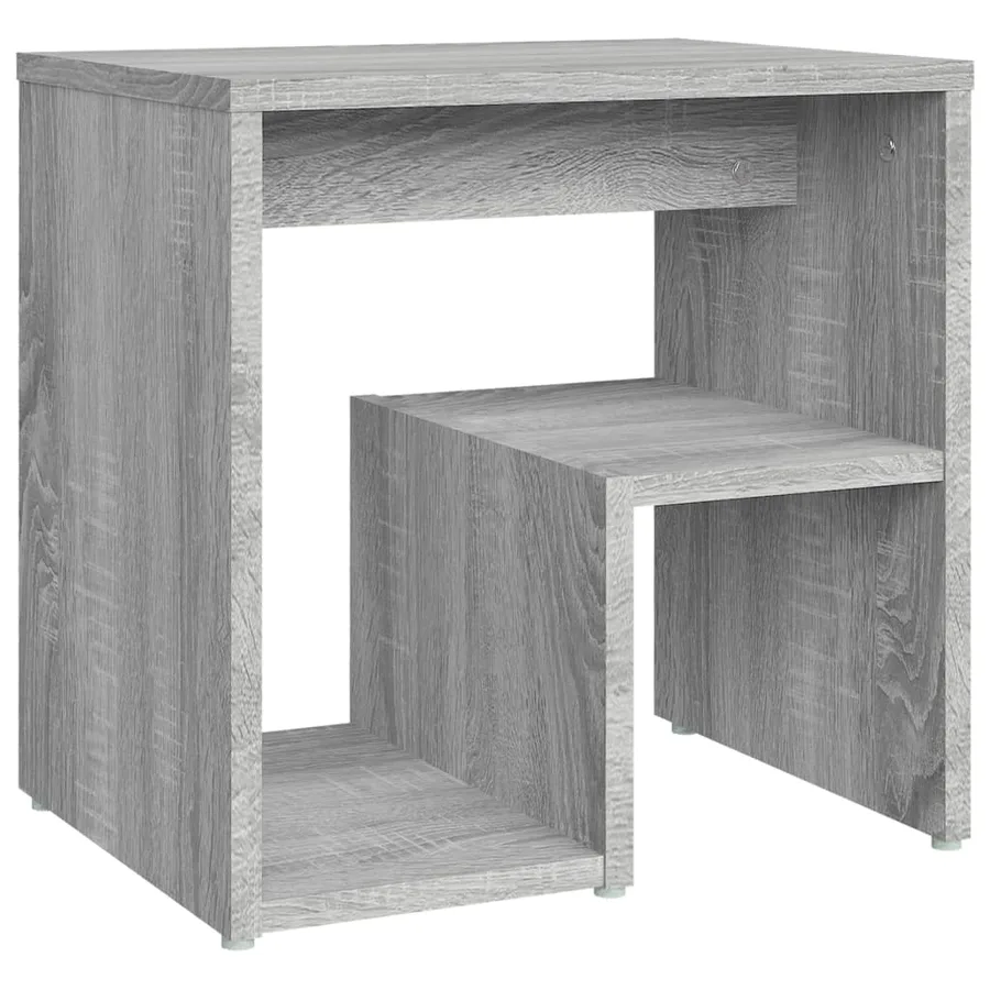 Table de chevet Sonoma gris 40x30x40 cm Bois d'ingénierie - 2