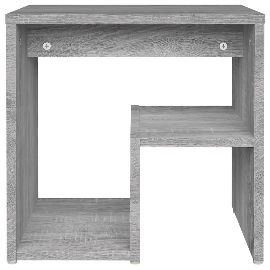 Table de chevet Sonoma gris 40x30x40 cm Bois d'ingénierie - 4