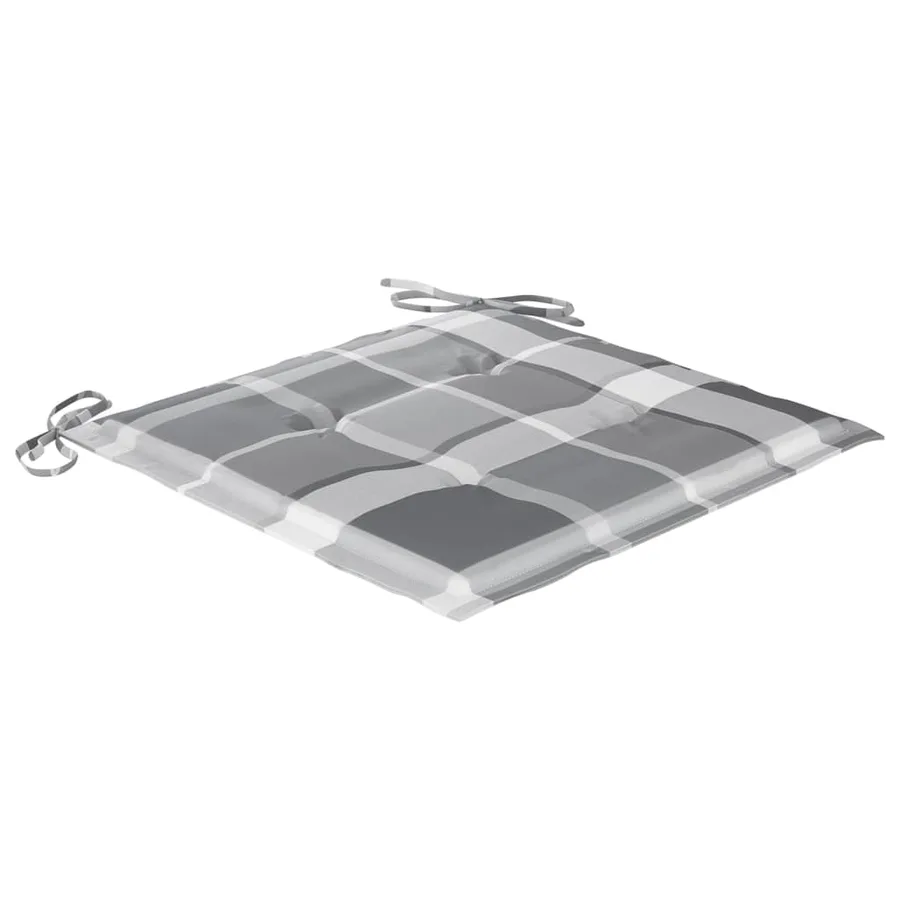 Chaises pliables de jardin avec coussins lot de 6 Bois de teck - 6