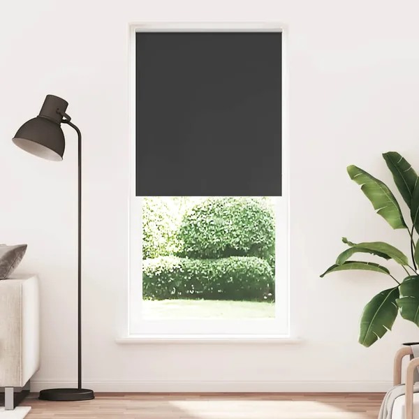 Store enrouleur occultant 84,4 x 230 cm, largeur du tissu 80 cm, noir