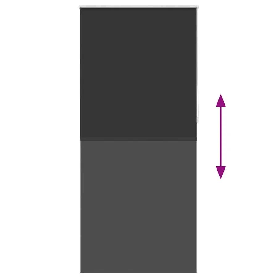 Store enrouleur occultant 84,4 x 230 cm, largeur du tissu 80 cm, noir - 9