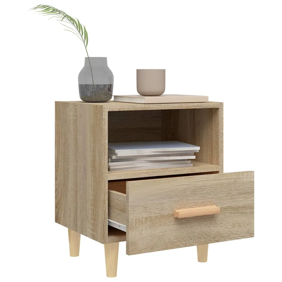 Table de chevet Chêne sonoma 40x35x47 cm - 3