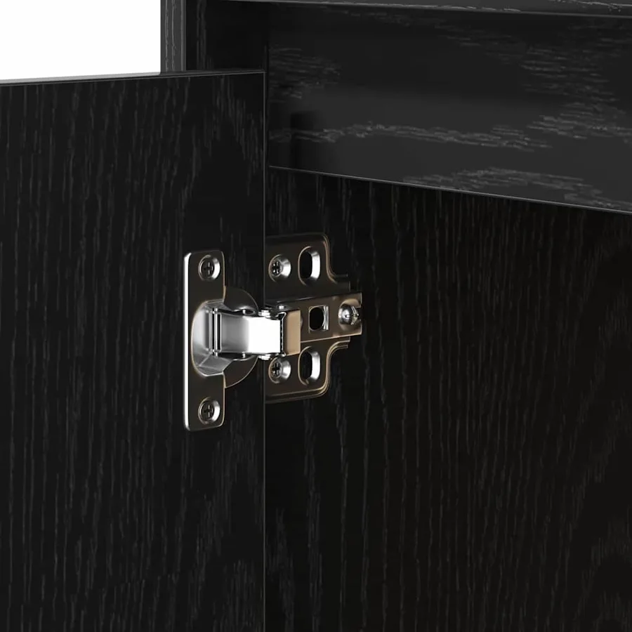 Cabinet de chevet avec tiroir Chêne noir 50 x 34,5 x 50 cm. - 12