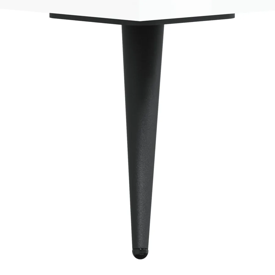 Meuble TV blanc brillant 150x36x30 cm bois d'ingénierie - 10