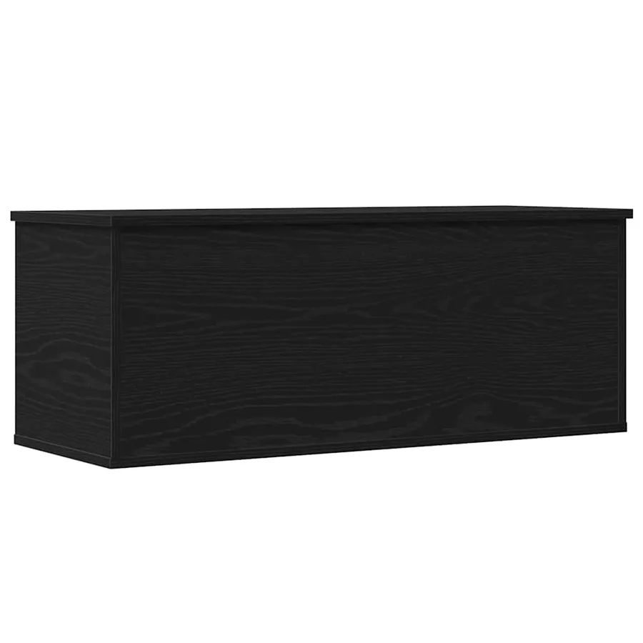 Boîte de Rangement Chêne noir 90 x 35 x 35 cm Bois d'ingénierie - 2