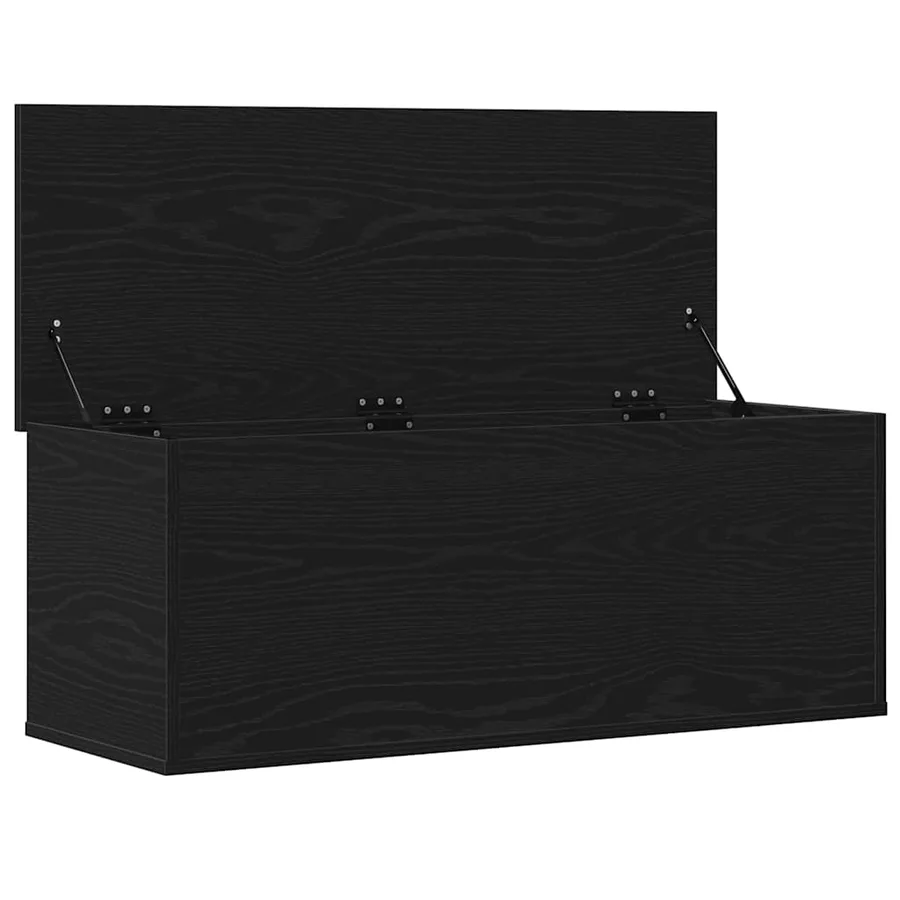 Boîte de Rangement Chêne noir 90 x 35 x 35 cm Bois d'ingénierie - 5