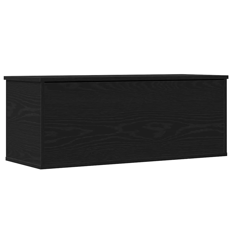 Boîte de Rangement Chêne noir 90 x 35 x 35 cm Bois d'ingénierie - 6