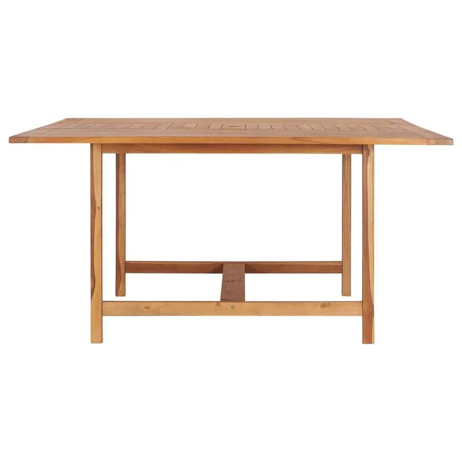 Table de jardin 150x150x76 cm Bois de teck solide - 2