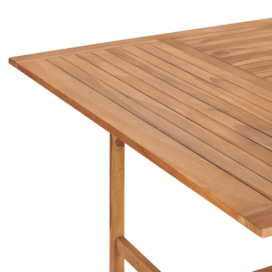 Table de jardin 150x150x76 cm Bois de teck solide - 5