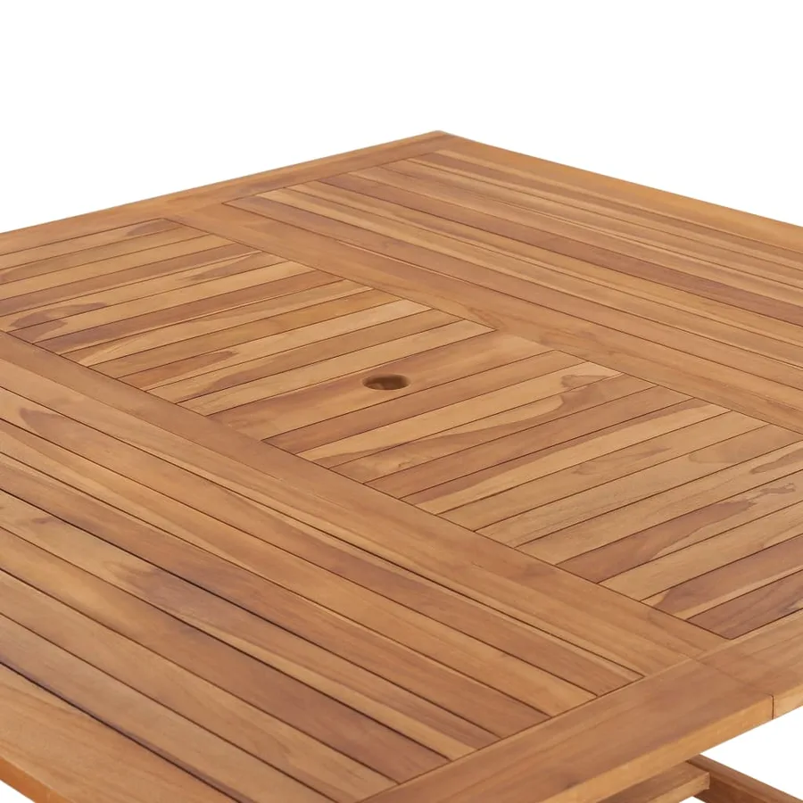 Table de jardin 150x150x76 cm Bois de teck solide - 6