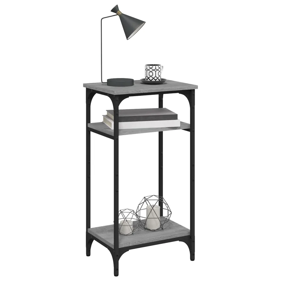 Table d'appoint Sonoma gris 40x30x75 cm Bois d'ingénierie - 6