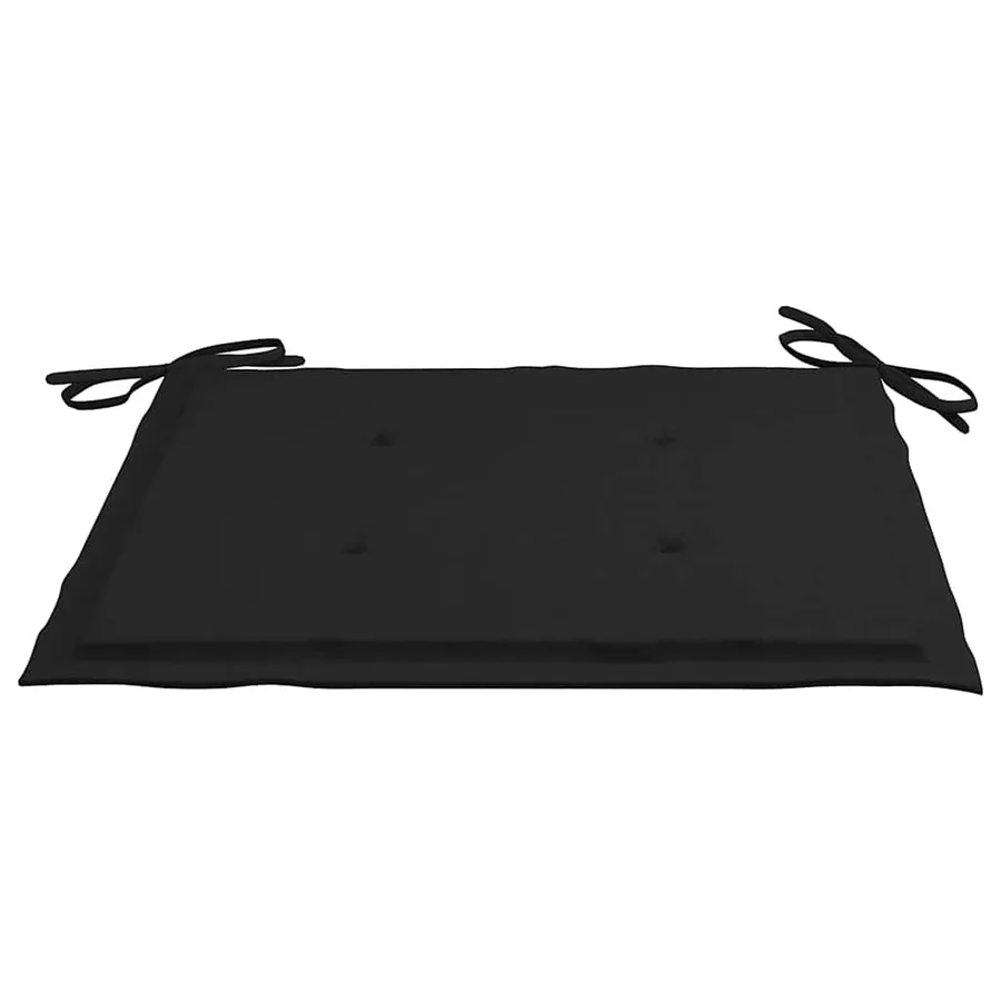 Chaises pliables de jardin avec coussins lot de 4 Teck solide - 9