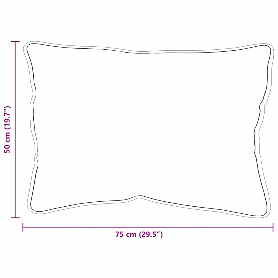 Oreiller avec oreiller 2 pcs Blanc 61 x 41 x 20 cm Polyester - 8