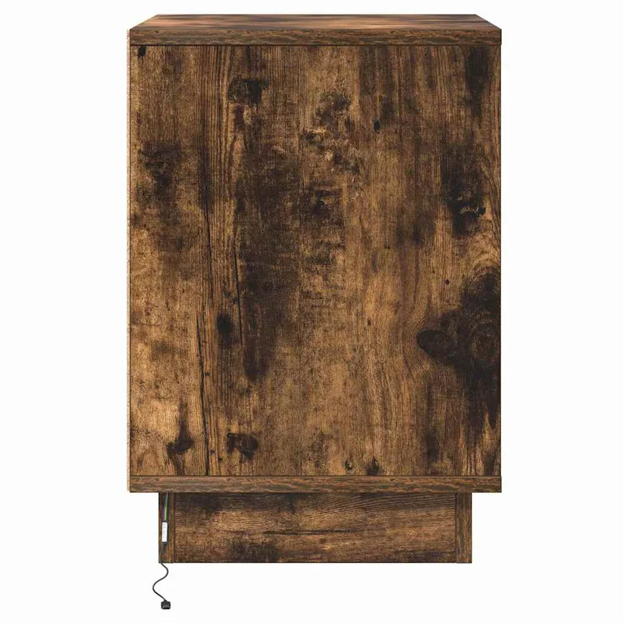 Cabinet de chevet 2 pcs Chêne fumé 39 x 34,5 x 50 cm - 9