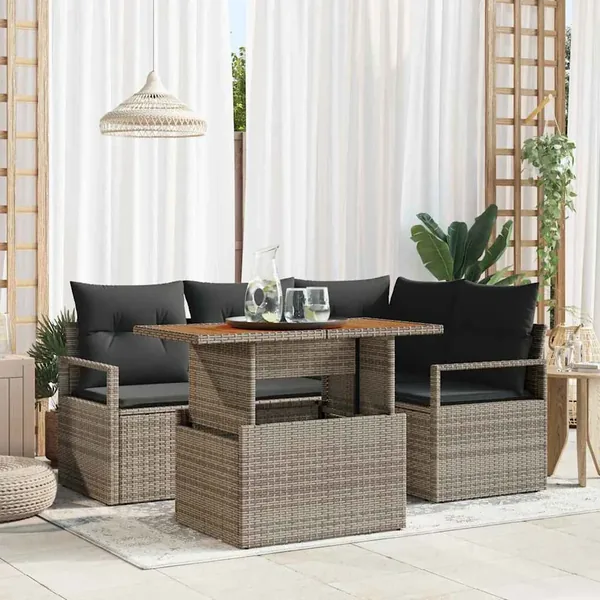 Ensemble de canapé de jardin 5 pc 4-Nombre de places