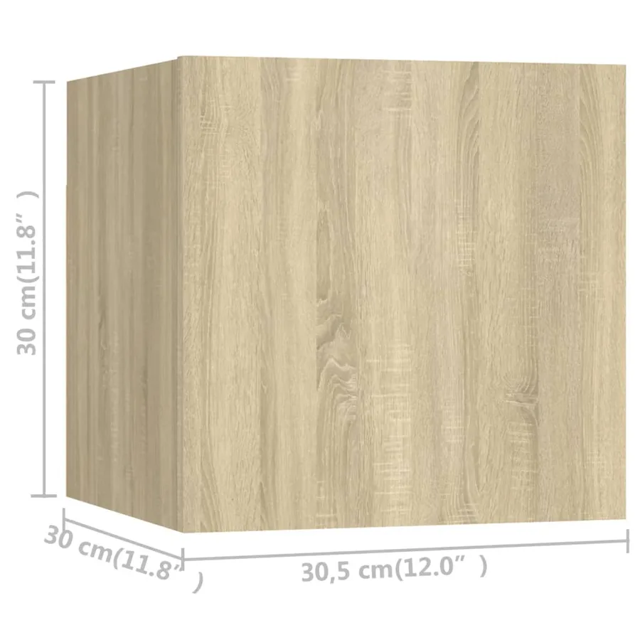 Ensemble de meubles TV 6 pcs Chêne sonoma Bois d'ingénierie - 6