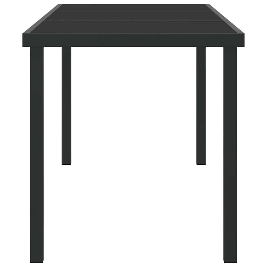 Table de Jardin Noir 140 x 70 x 73 cm Métal - 6