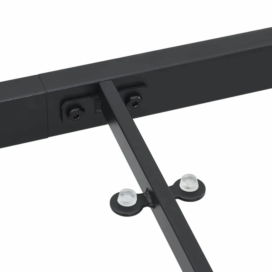 Table de Jardin Noir 140 x 70 x 73 cm Métal - 9