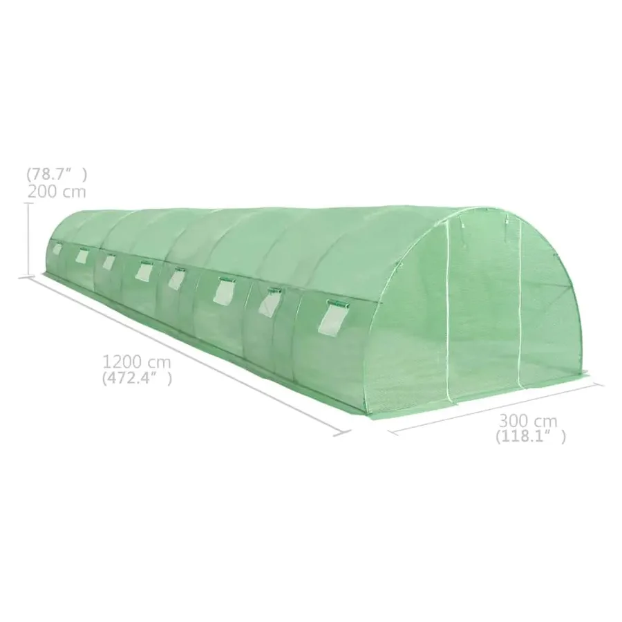 Serre 36 m² 1200x300x200 cm - 11