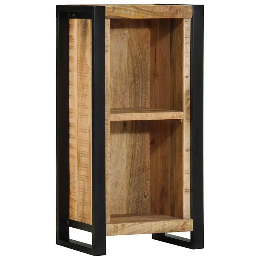 Cabinet de chevet avec étagère Marron Bois de manguier massif