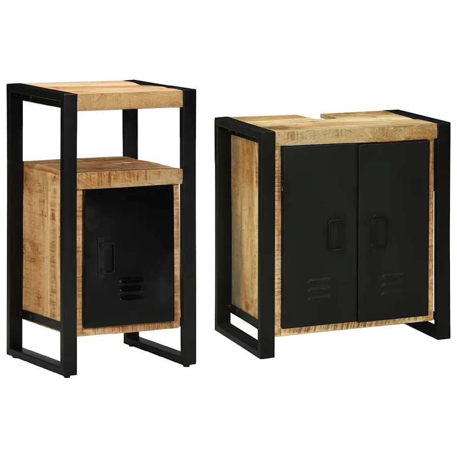 Ensemble de mobilier de salle de bain avec tiroir 2 pcs - 2