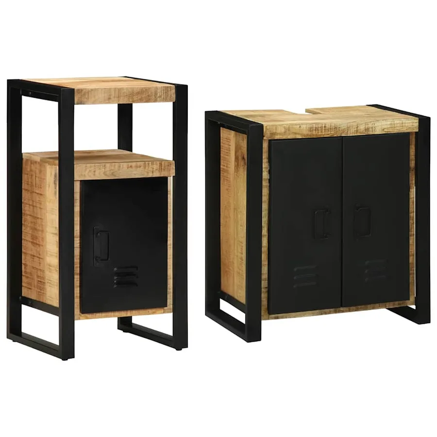 Ensemble de mobilier de salle de bain avec tiroir 2 pcs - 3