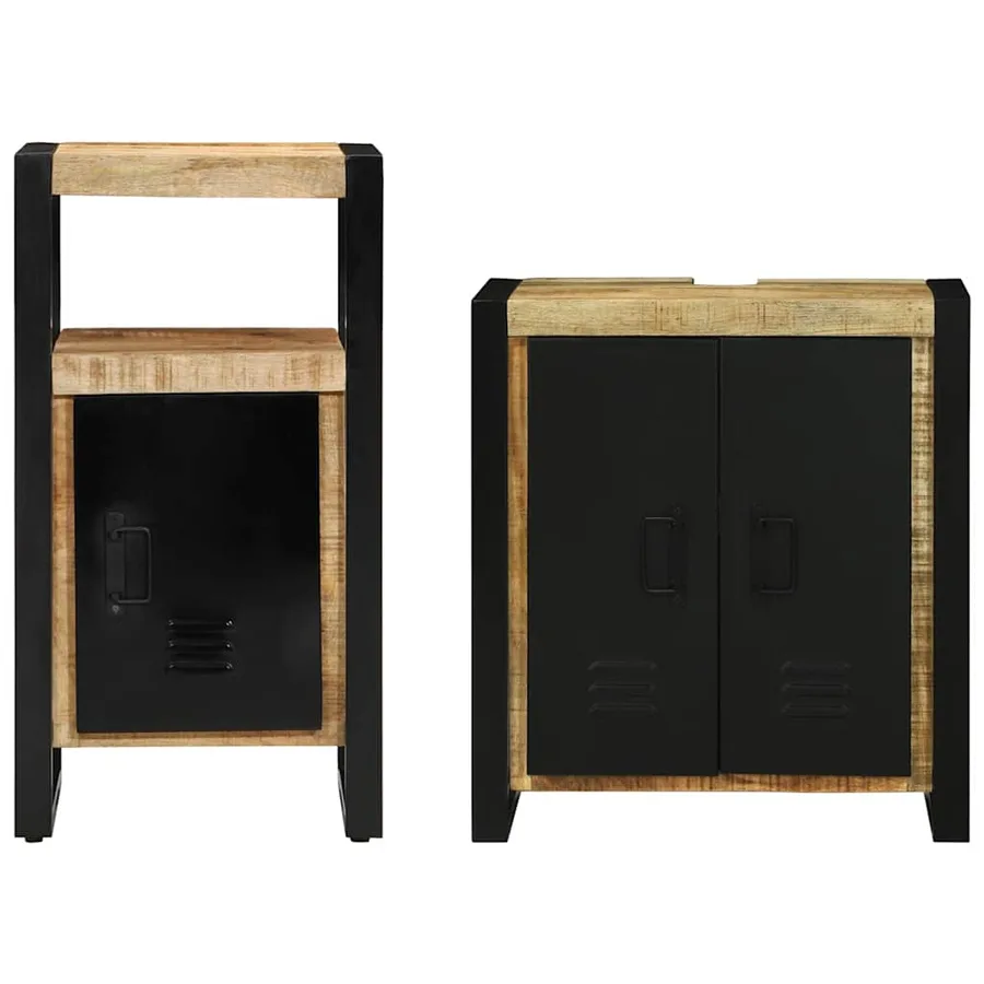 Ensemble de mobilier de salle de bain avec tiroir 2 pcs - 7