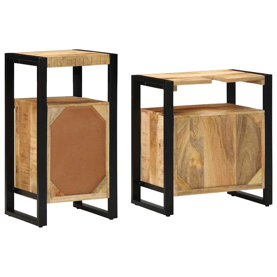 Ensemble de mobilier de salle de bain avec étagère 2 pcs - 8