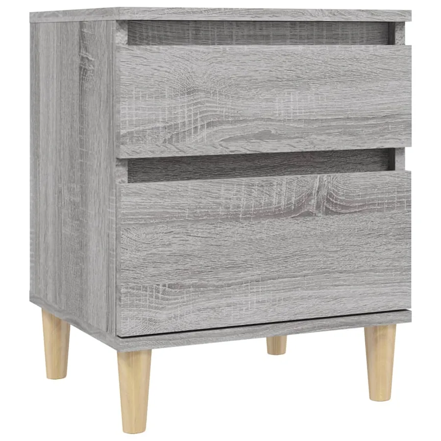 Tables de chevet 2 pcs Sonoma gris 40x35x50 cm - 5