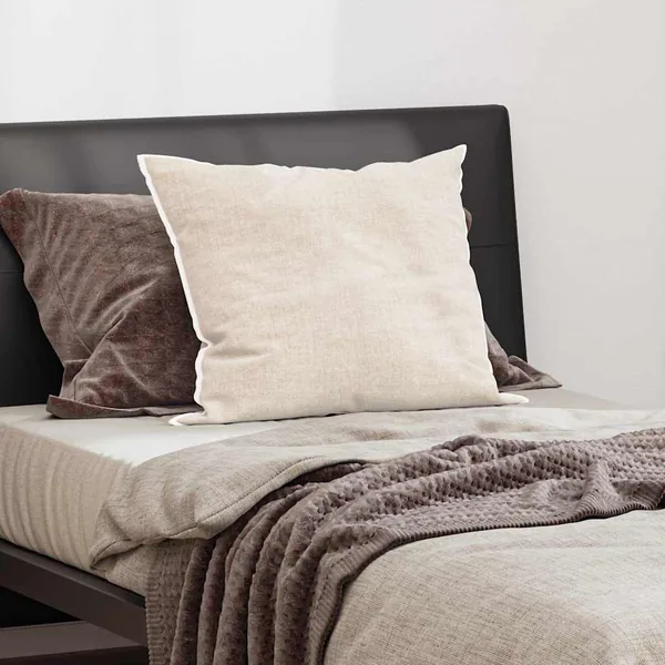 Oreiller avec oreiller Blanc 75 x 52 x 20 cm Coton et polyester