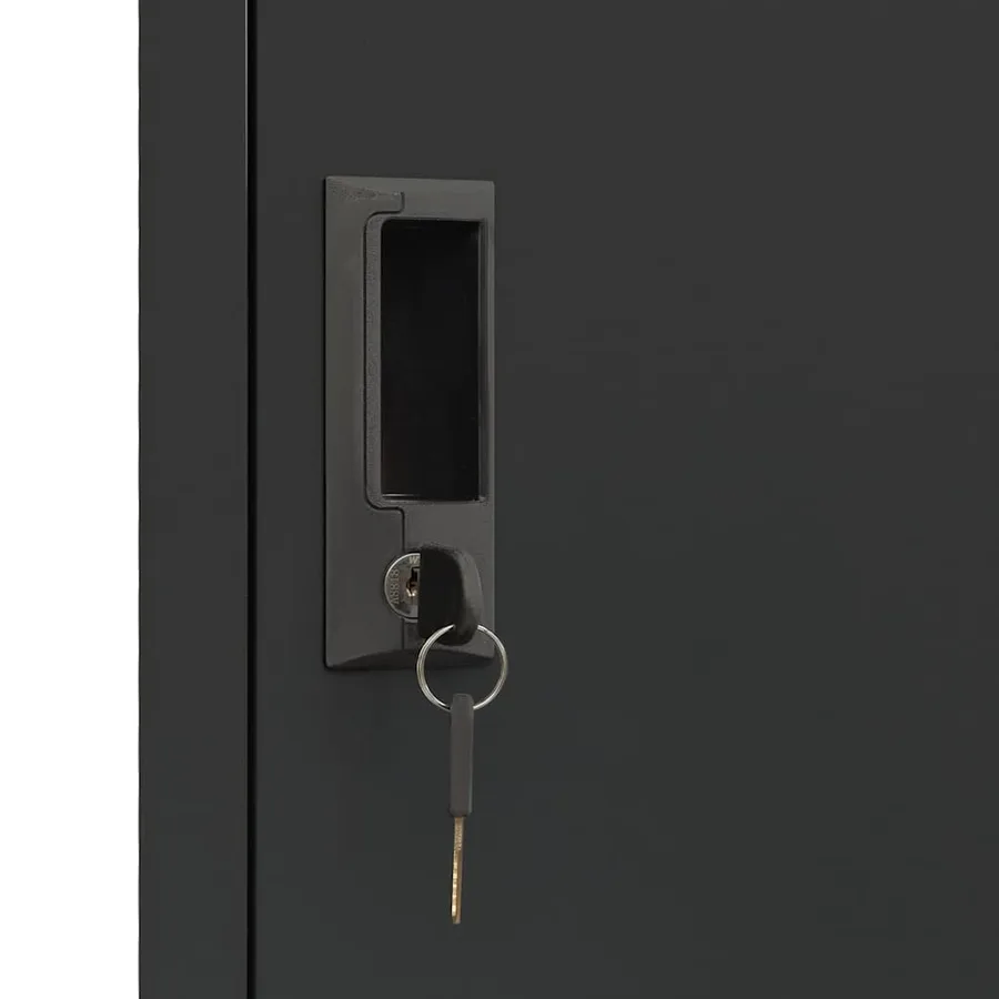 Armoire à casiers Anthracite 38x45x180 cm Acier - 7
