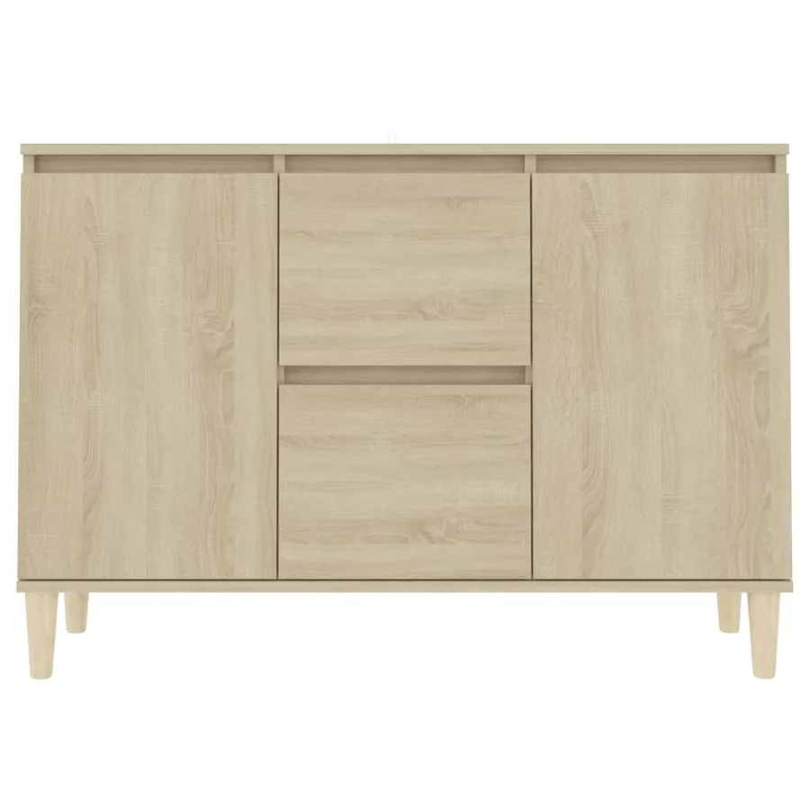 Buffet chêne sonoma 101x35x70 cm bois d'ingénierie - 5