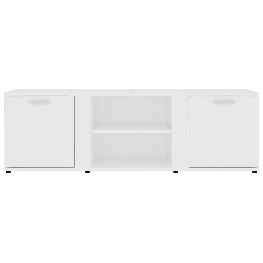 Meuble TV Blanc 120x34x37 cm Bois d'ingénierie - 7